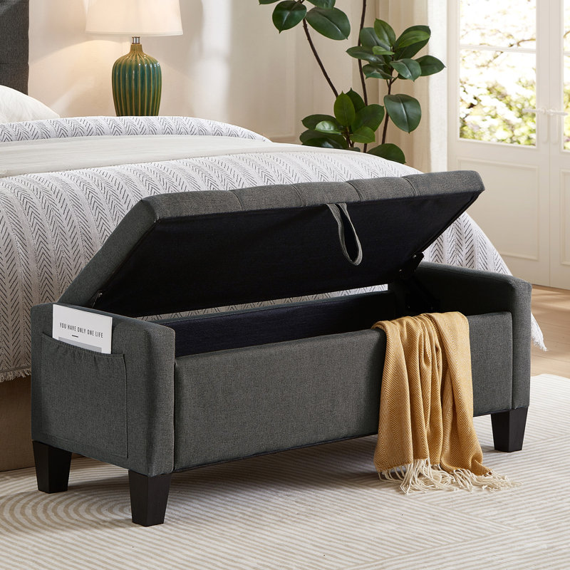 Repose-pieds avec rangement, Dark Grey