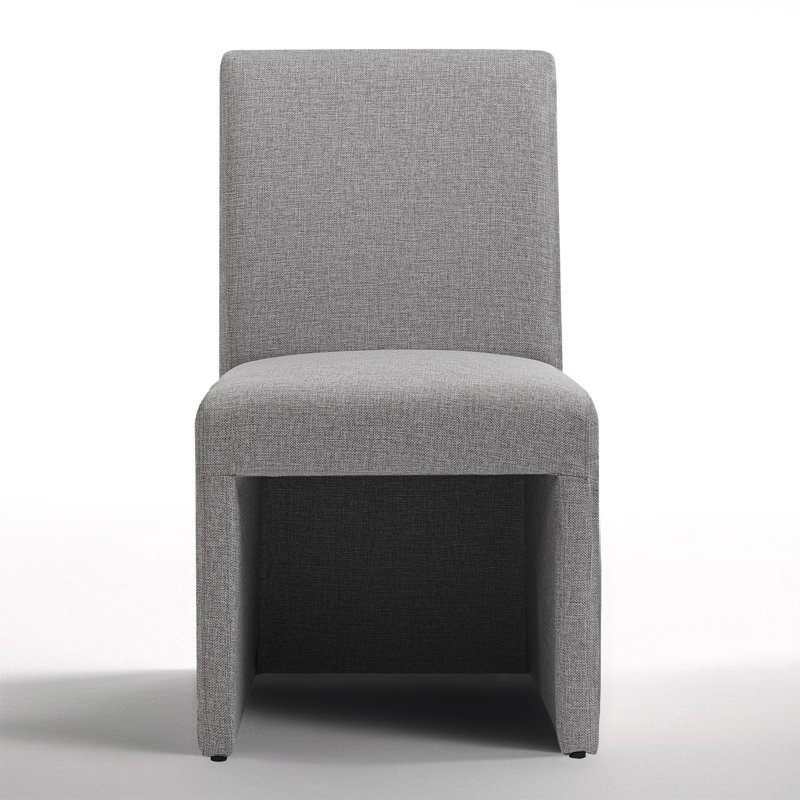 Upholstered Side Dining Chair, Gray