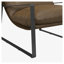 Chaise d'appoint rembourrée en similicuir Gatsby Camel
