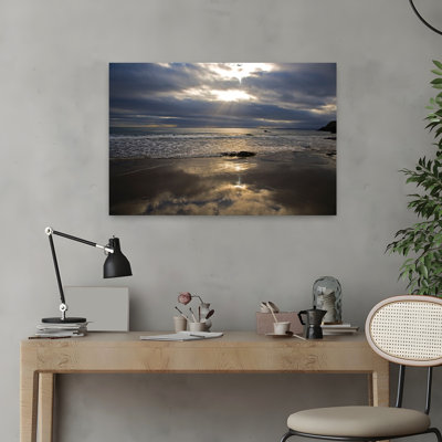 Lady's Cove, cuivre, comté de Waterford, Irlande, abstrait, plage contemporaine, art marin