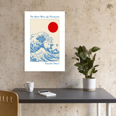 «Great Wave Mount Fuji Classic Dramatic Serene Landscape Mountain», reproduction d'art murale