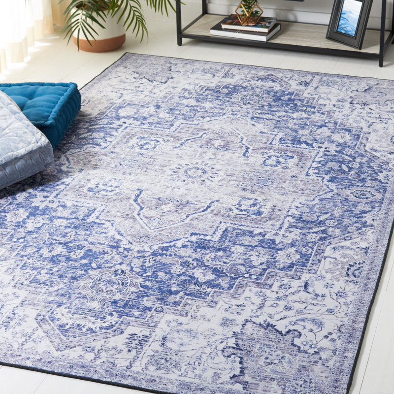 Pashen Performance Machine Washable Oriental Rug, Rectangle 6' x 9'