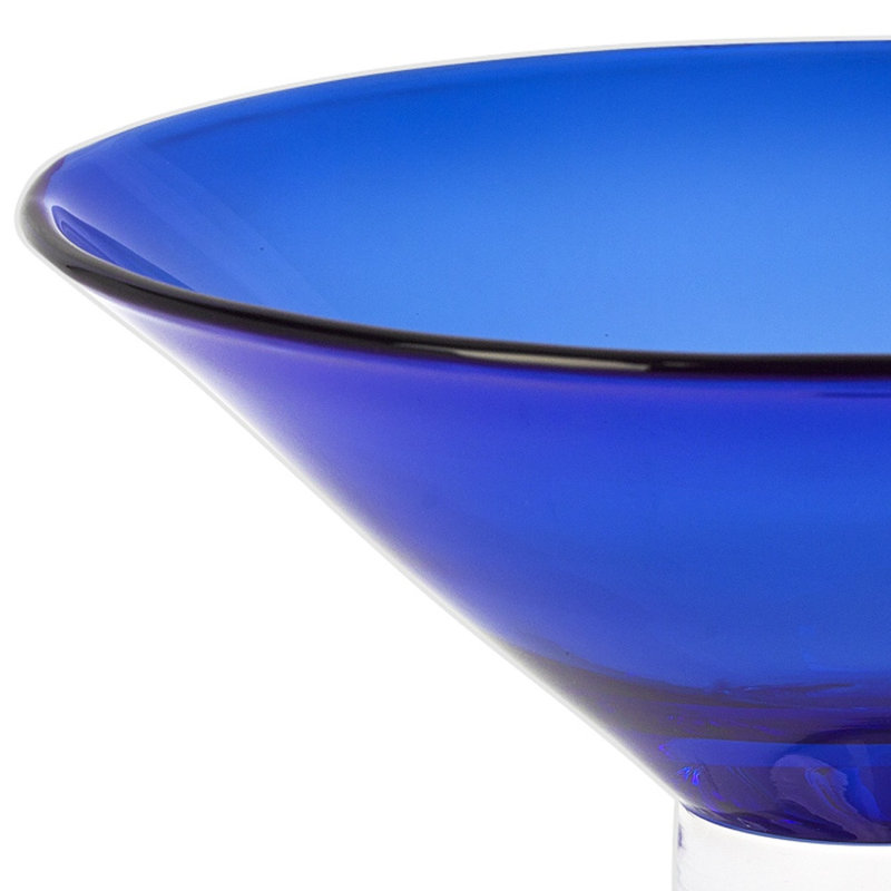 Monaco Fruit Bowl, 7" H x 12" W x 12" D, Clear