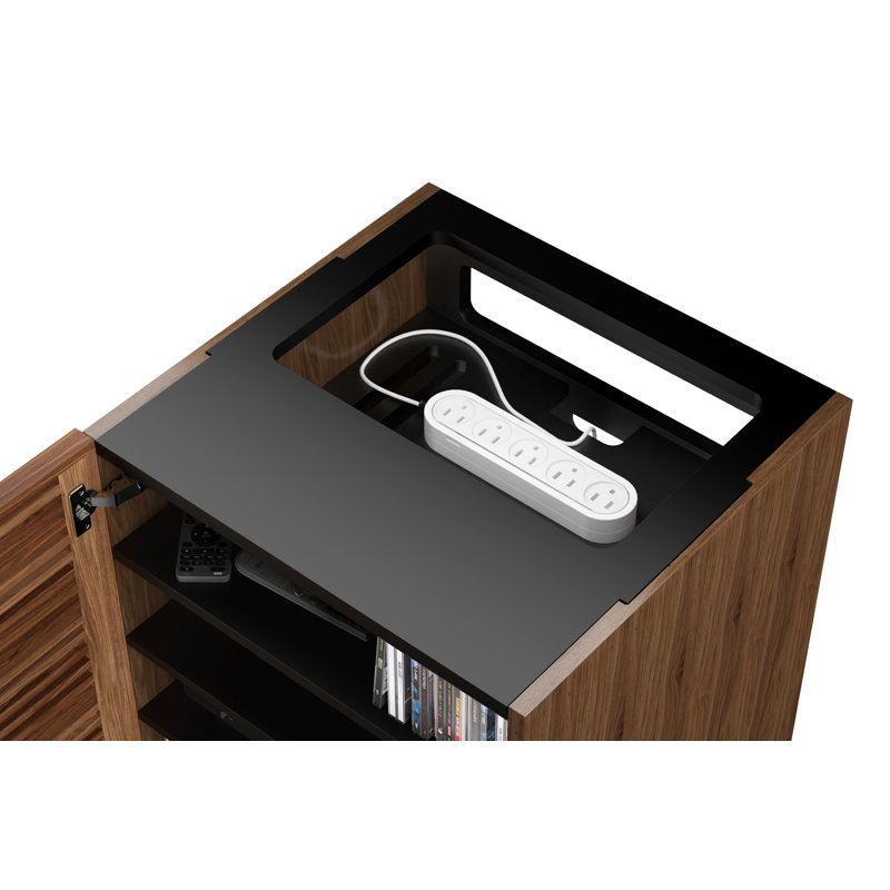 Corridor Audio Cabinet, Natural Walnut
