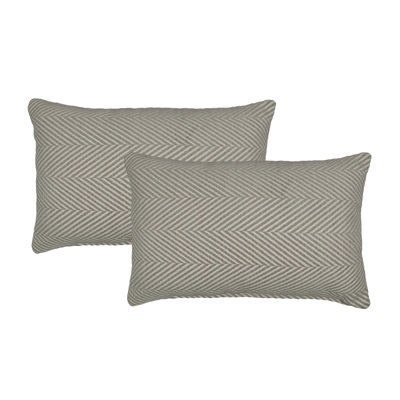 Coussin décoratif décoratif à chevrons boudoir