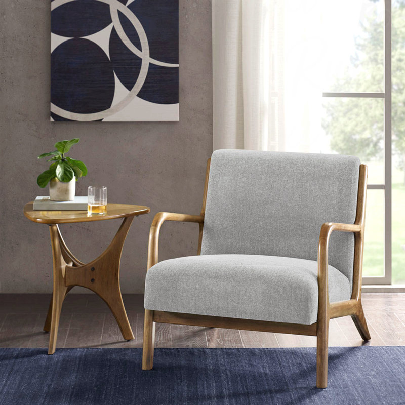 Fauteuil Lounge parfait pour les salons modernes, Gris