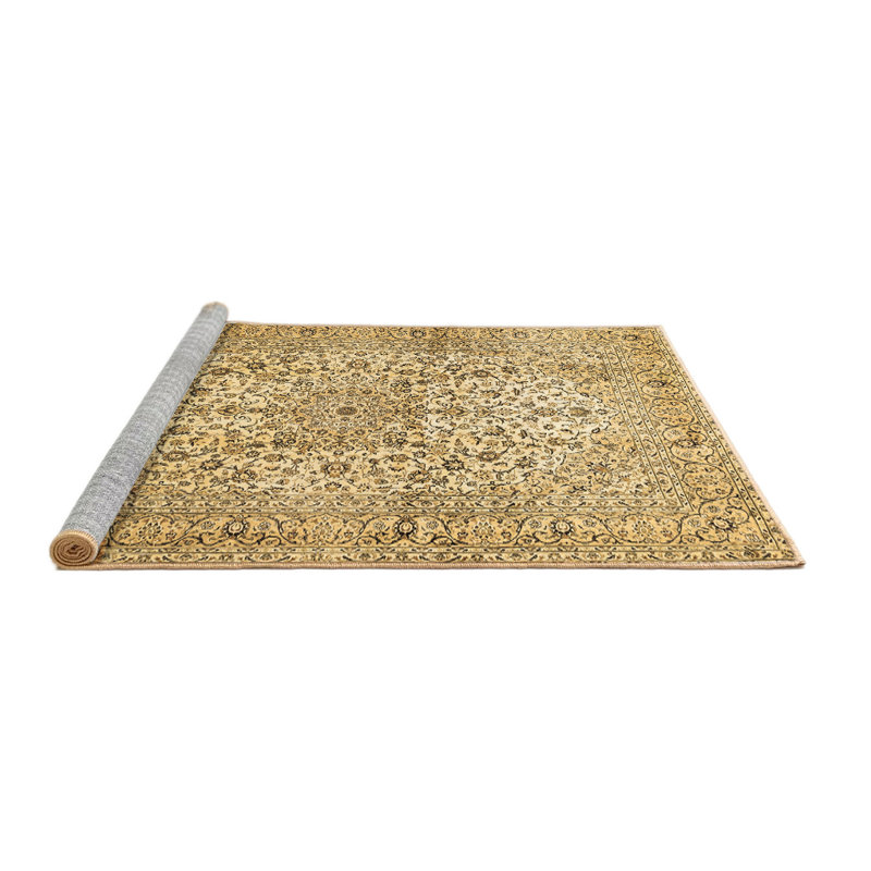 Madelayne Washable Oriental Indoor Rug, Round 4'