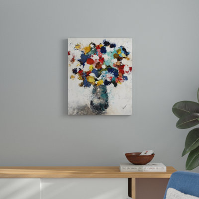 «Flowers in a Vase», peinture sur toile