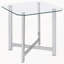 Ensemble de 3 tables basses chromées