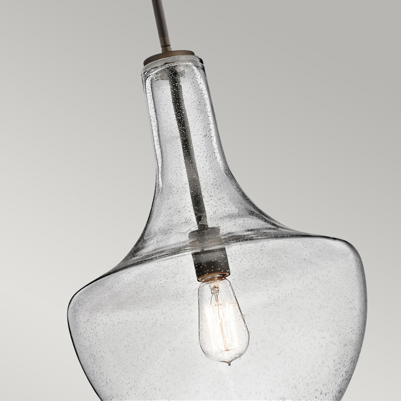 Plewak 1 - Light Chrome Teardrop Pendant, 38.7cm H x 26.8cm W x 26.8cm D, Olde Bronze