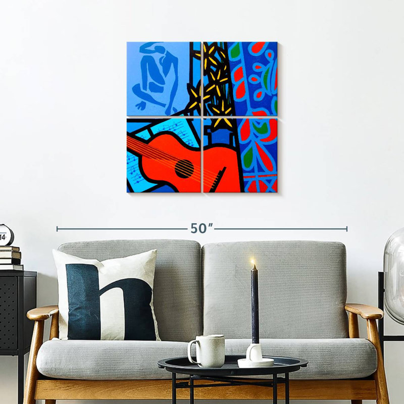 Abarca nature morte avec Matisse II, H 26 po x l 26 po