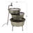 Outdoor Metal Weather Resistant Cascade Fountain