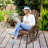 Outsunny Wooden Rocking Chair-1247096551