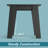 Campeaux Rectangular Outdoor Side Table，Low Table,HDPE