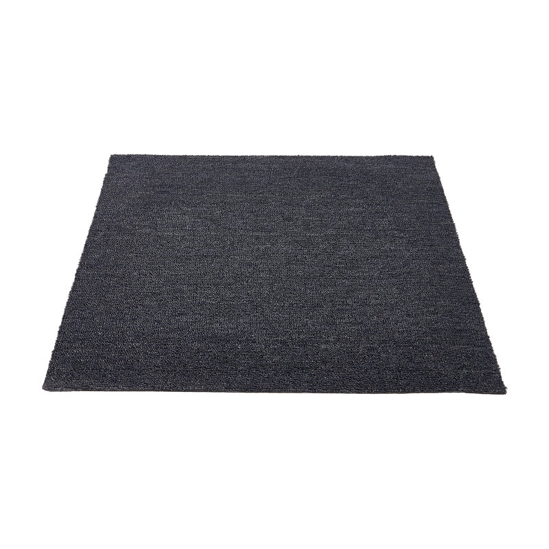 50cm W x 50cm L Textured Cut And Loop Mounting / Installation Required Polypropylene Plastic Carpet Tile