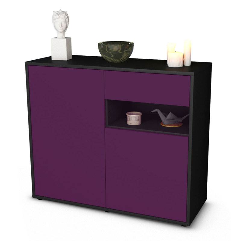 Rayburn 92cm Sideboard, Anthracite/Purple