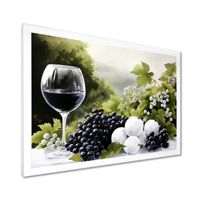 Vineyard Harvest Wine And Grape II - Vineyard Canvas Print