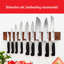 Couteau quatre étoiles à pointe creuse Santoku-11830499