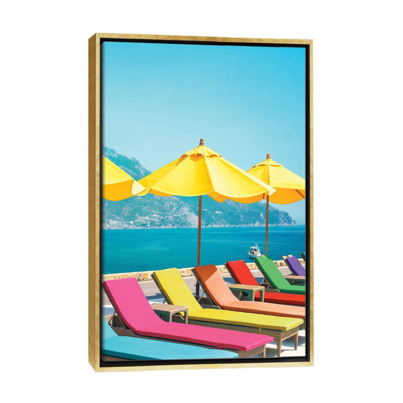 Amalfi by Erin Summer - Print, No Mat, Gold Framed, 26'' H x 18'' W x 1.5'' D