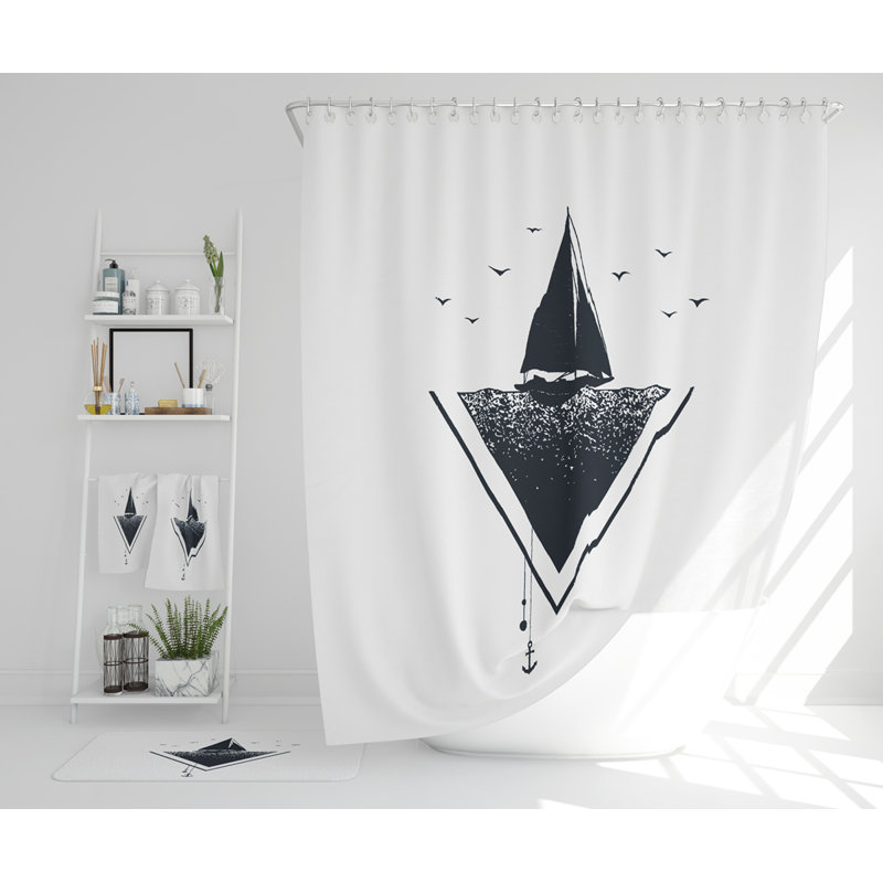 Nedea Polyester Shower Curtain Set