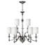 Reichman 9 - Light Shaded Chandelier