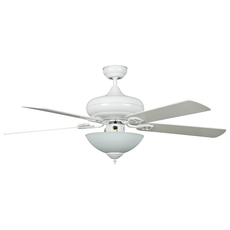 Lucette 52'' Ceiling Fan with Light Kit, White