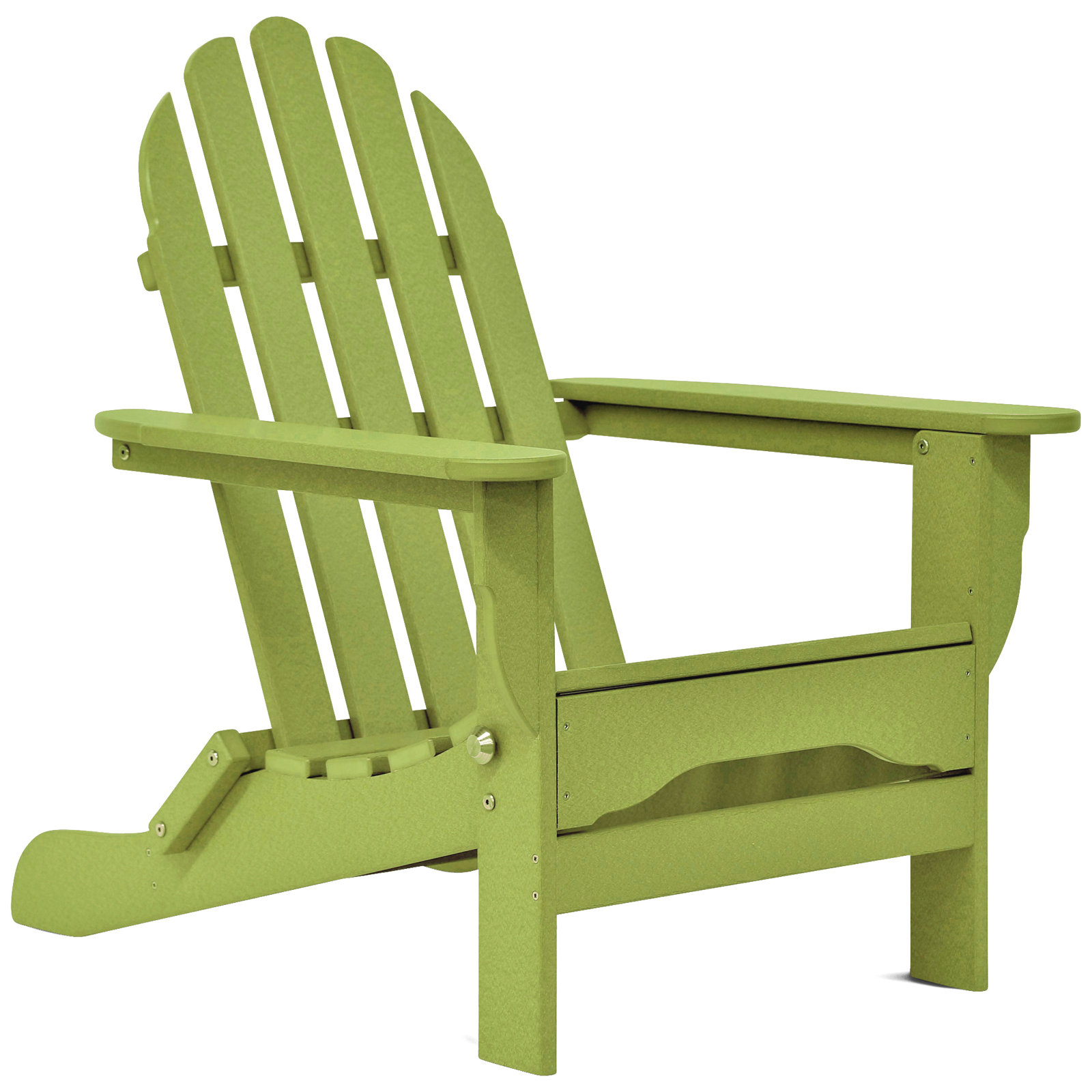 Leighton Foldable Adirondack Chair, Lime Green