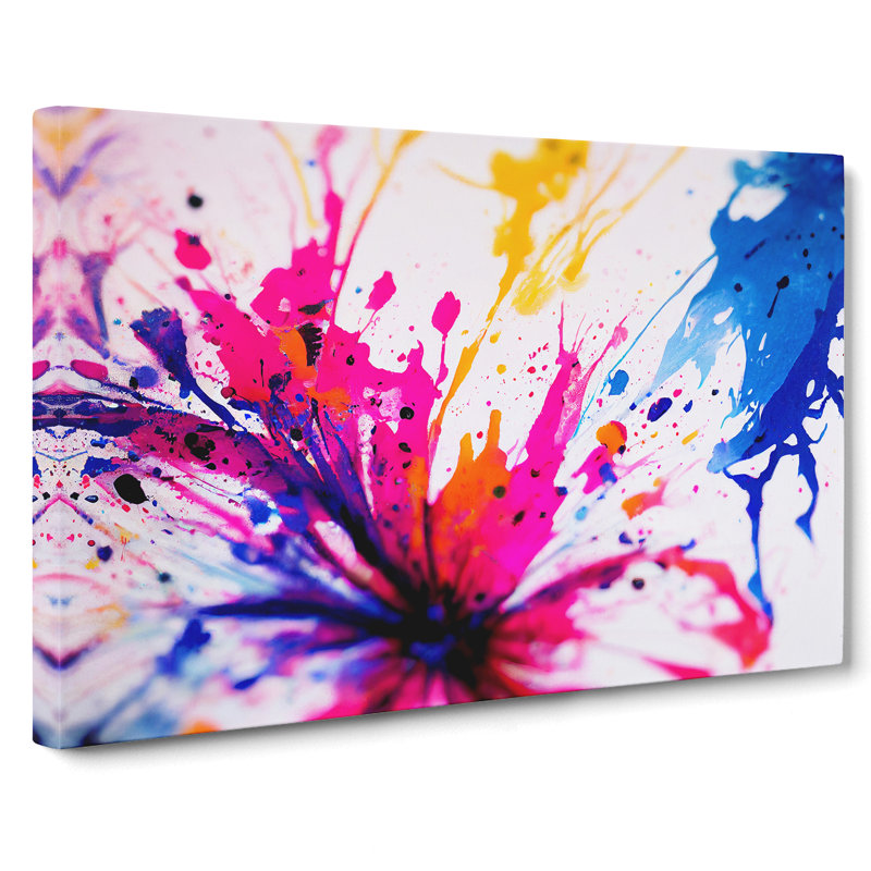 Flower Splash Vol.4 Abstract - Wrapped Canvas, 40cm H x 60cm W x 3cm D