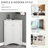 White Triangle Home Storage Cabinet - Adjustable Shelves For Organized Living Meets Diverse Needs