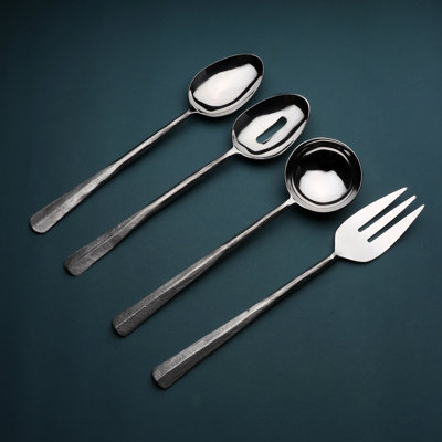Ahrianna 4 Piece Stainless Steel Hostess Set