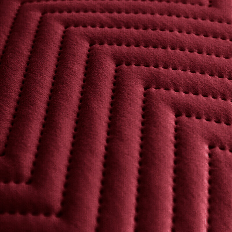 Embossed Velvet Cushion Cover (Pack of 2), Burgundy