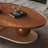 Cream style creative solid wood coffee table
