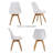Set Of Four Dining Chairs, Medieval Modern Style Dining Chairs For Kitchen And Dining Room, With Wooden Legs-1598523233