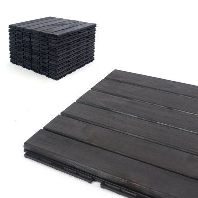 Carreau de terrasse en bois 12 po x 12 po