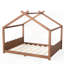 Structure de lit robuste en bois massif pour enfants avec lattes de soutien, aucun sommier nécessaire et conception facile d'accès