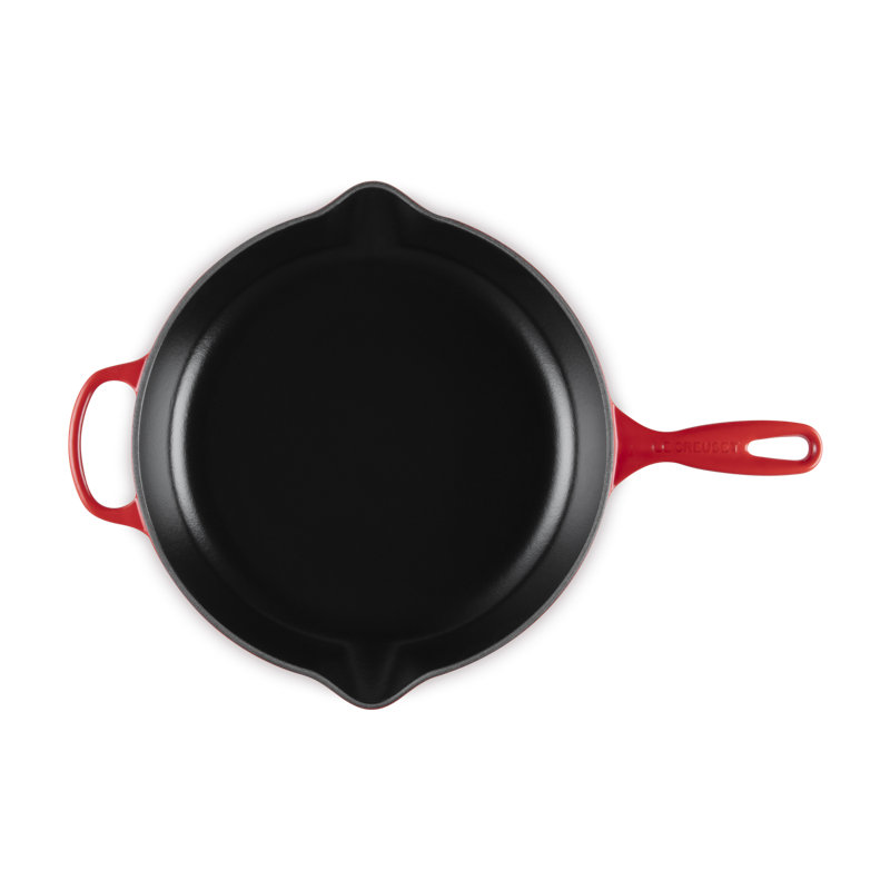 Le Creuset Enameled Cast Iron Skillet, Cerise