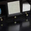 Ensemble de coiffeuse avec miroir et tiroirs