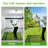 5x4ft Golf Hitting Mat, Dual Turf With Fairway & Rough, Portable Foldable Mat