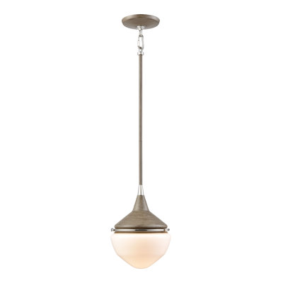 Mini-luminaire suspendu 1 lumière Mid-Century Schoolhouse