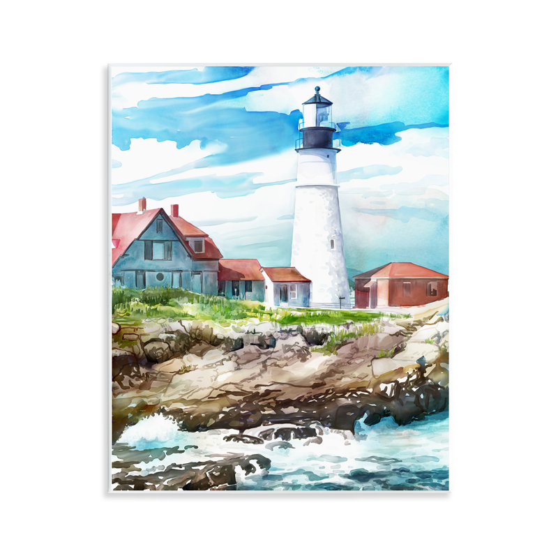 Plaque murale Cape Cod, phare, par Mauro Devereaux