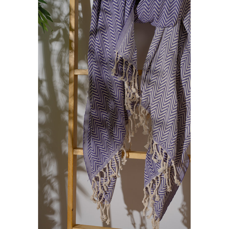 Luxueuse serviette de plage 100% coton Fouta, 39,4 po x 70,9 po | Doux et léger, 7,9 oz / pied carré | Idéal pour la plage, la piscine et le spa | Séchage rapide, entretien facile - lavage délicat à 104 ° F, séchage par culbutage à basse température