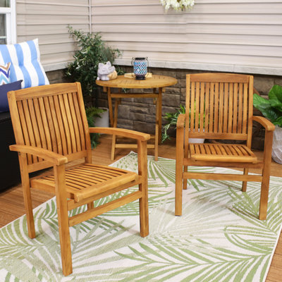 Datrion Teak Wood Outdoor Dining Armchair