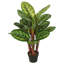 Feuillage artificiel paon en pot