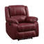 Fauteuil inclinable inclinable en cuir synthétique Zuriel