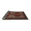 Tapis brun/noir/beige traditionnel-208861909