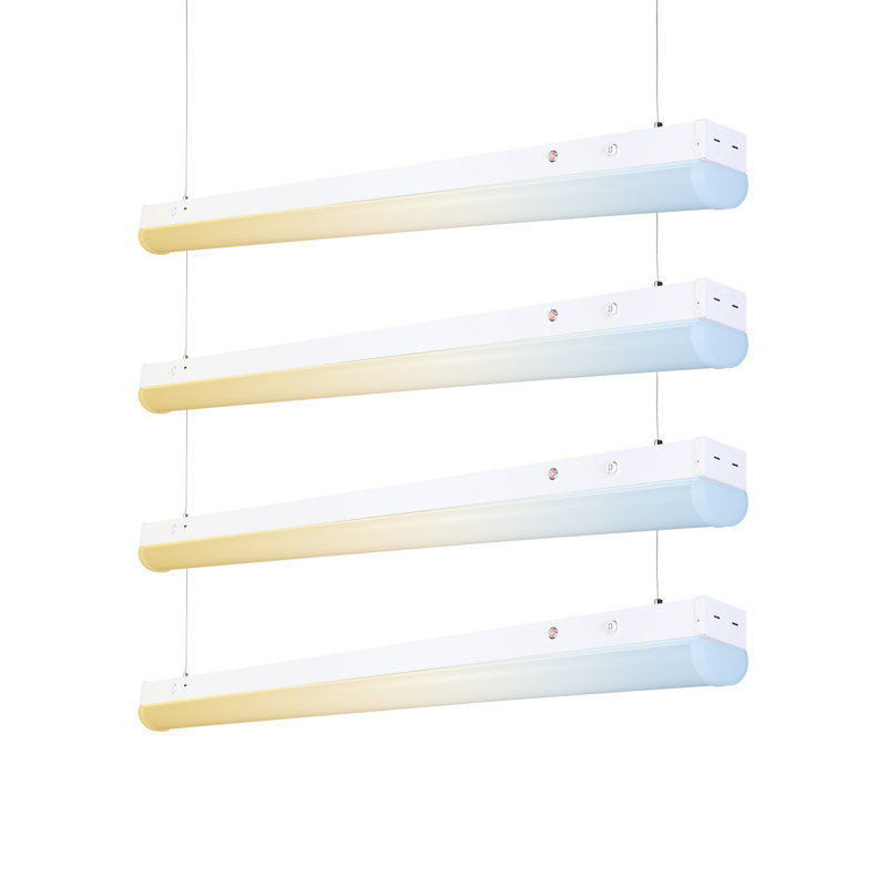 Lumière linéaire commerciale de bande de 4ft 3cct avec la batterie de secours, 120-277v