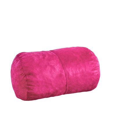 Michael 4 Foot Cylindrical Suede Bean Bag