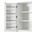 Armoire de cuisine Farmhouse avec 8 tablettes de porte, armoire de rangement courbée avec 3 tablettes réglables-1742975346