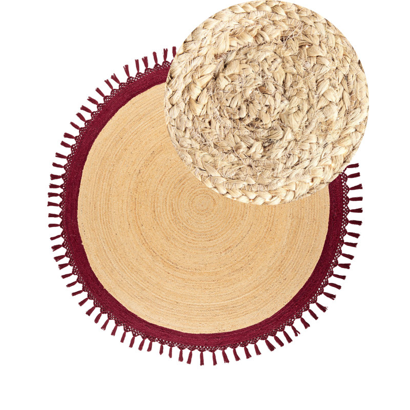 Alfredina Round Hand Braided Area Rug, Round 200cm
