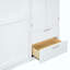 Lit escamotable mural avec armoire supérieure, tablettes et garde-robe, lit pliable peu encombrant-569745785